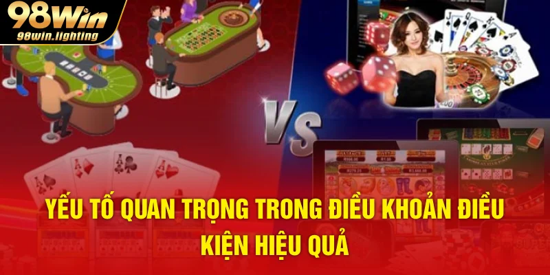 Yếu tố quan trọng trong điều khoản điều kiện hiệu quả